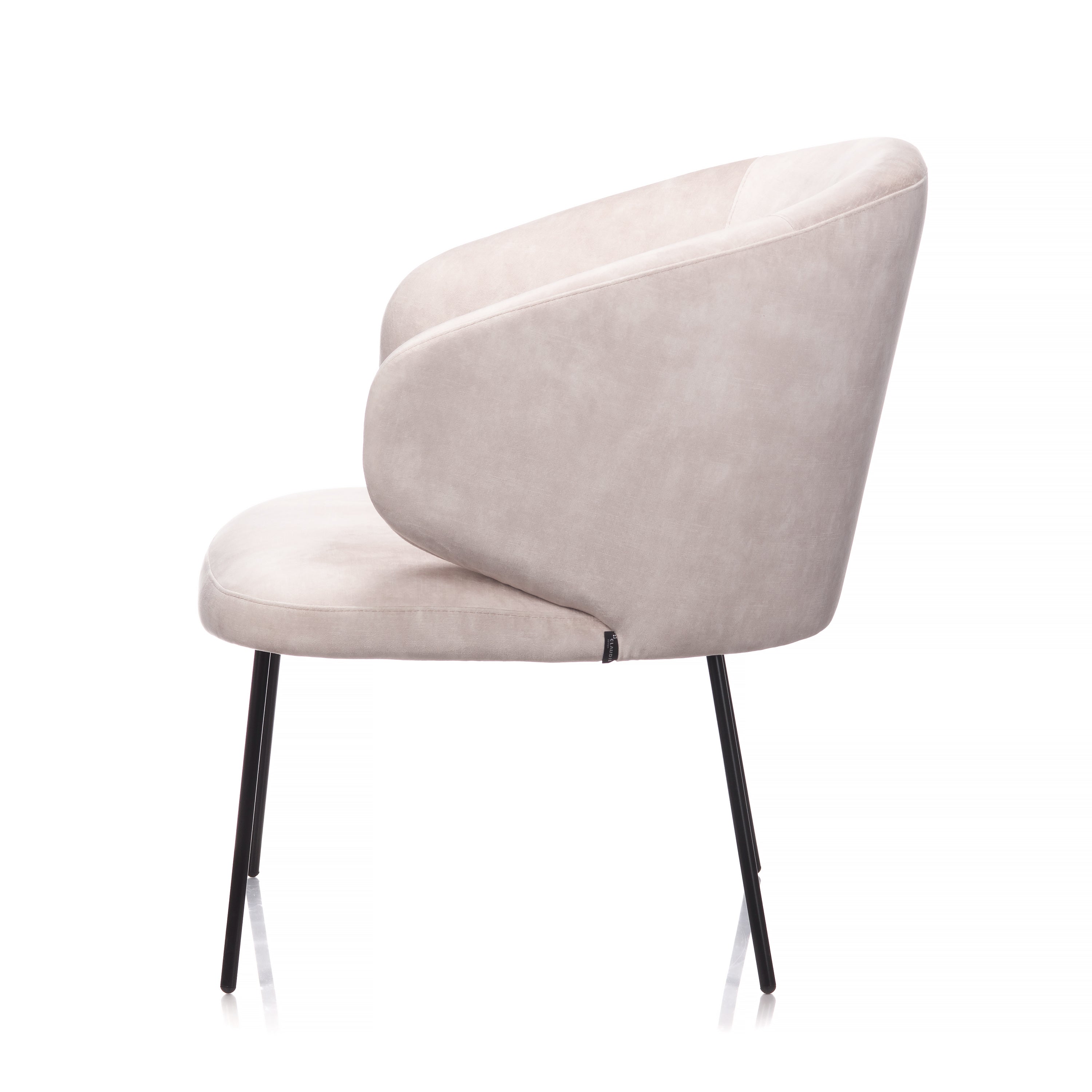 Stella club chair metal legs