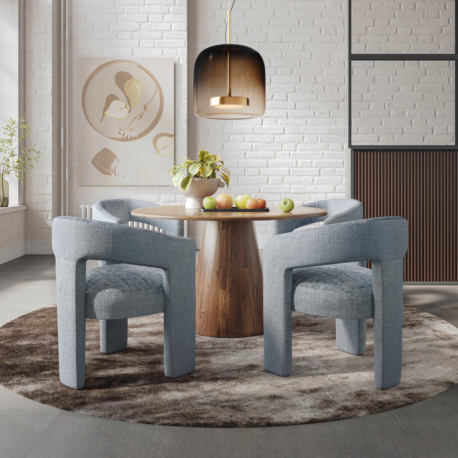 Stół okrągły Avola 127 cm – orzechowy Livin Hill – zdjęcie 10