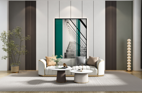 Stolik kawowy Modig 80 cm – biały Livin Hill – zdjęcie 20