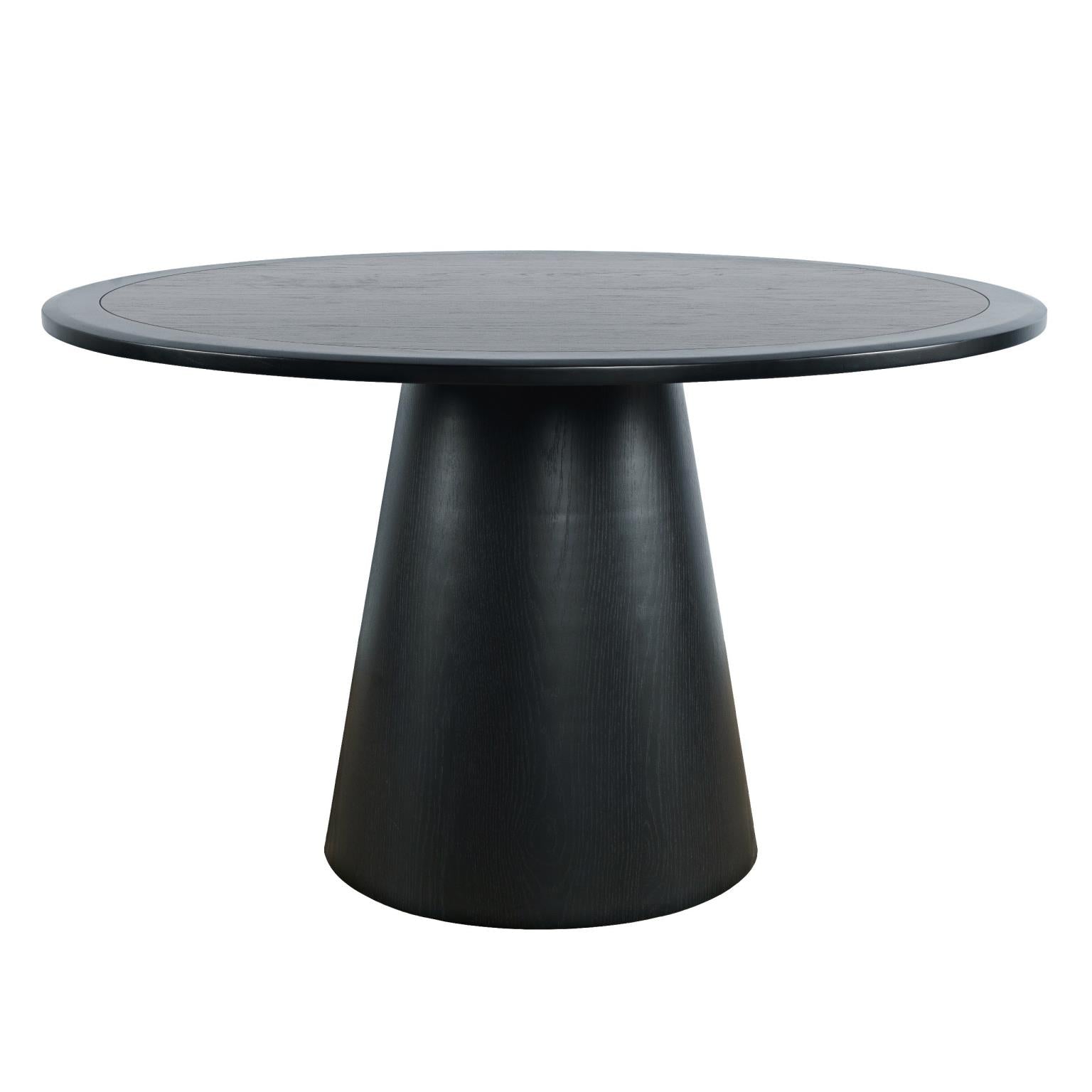 Stół okrągły Avola 127 cm – czarny Livin Hill – zdjęcie 2