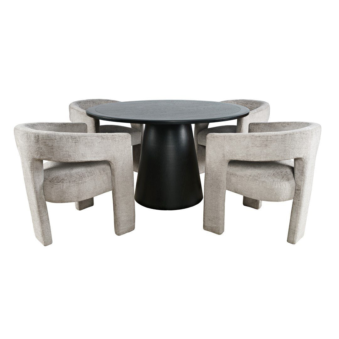 Stół okrągły Avola 127 cm – czarny Livin Hill – zdjęcie 14