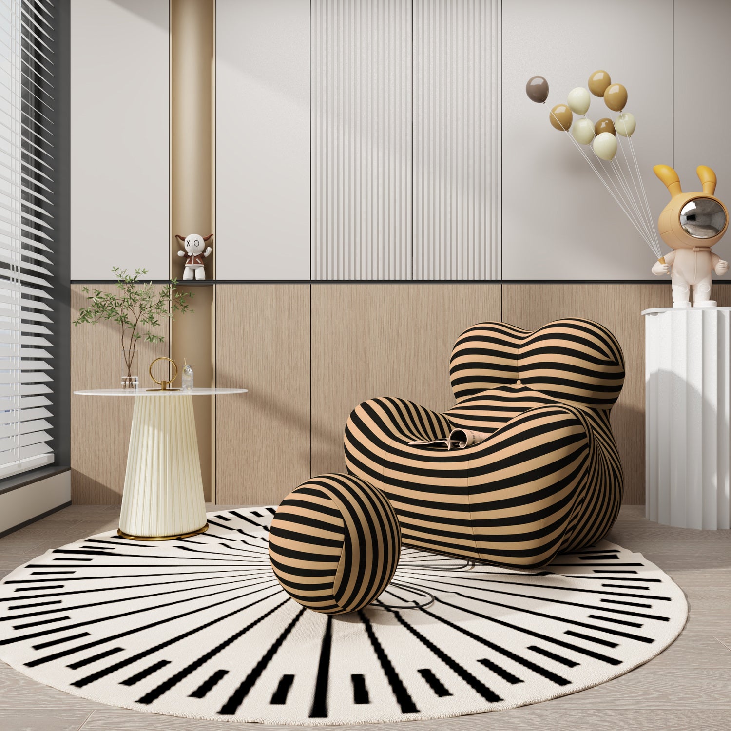 Stolik pomocniczy Modig 60 cm – biały Livin Hill – zdjęcie 17