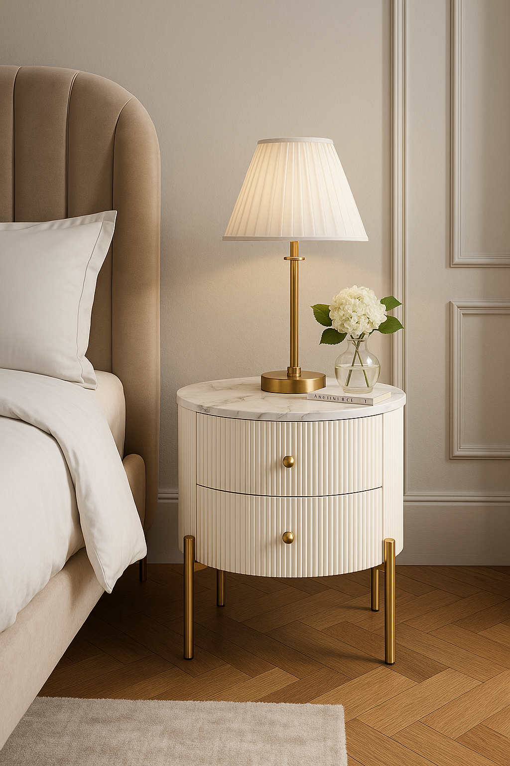 Szafka nocna Stilig 50 cm – ecru Livin Hill – zdjęcie 5