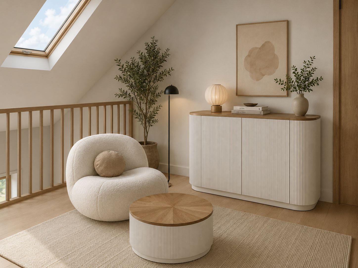 Komoda Stilig 120 cm – ecru Livin Hill – zdjęcie 11
