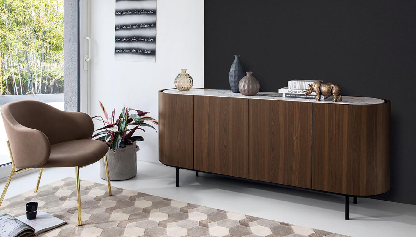 Komoda Lake 4-drzwiowa 180 cm Calligaris
