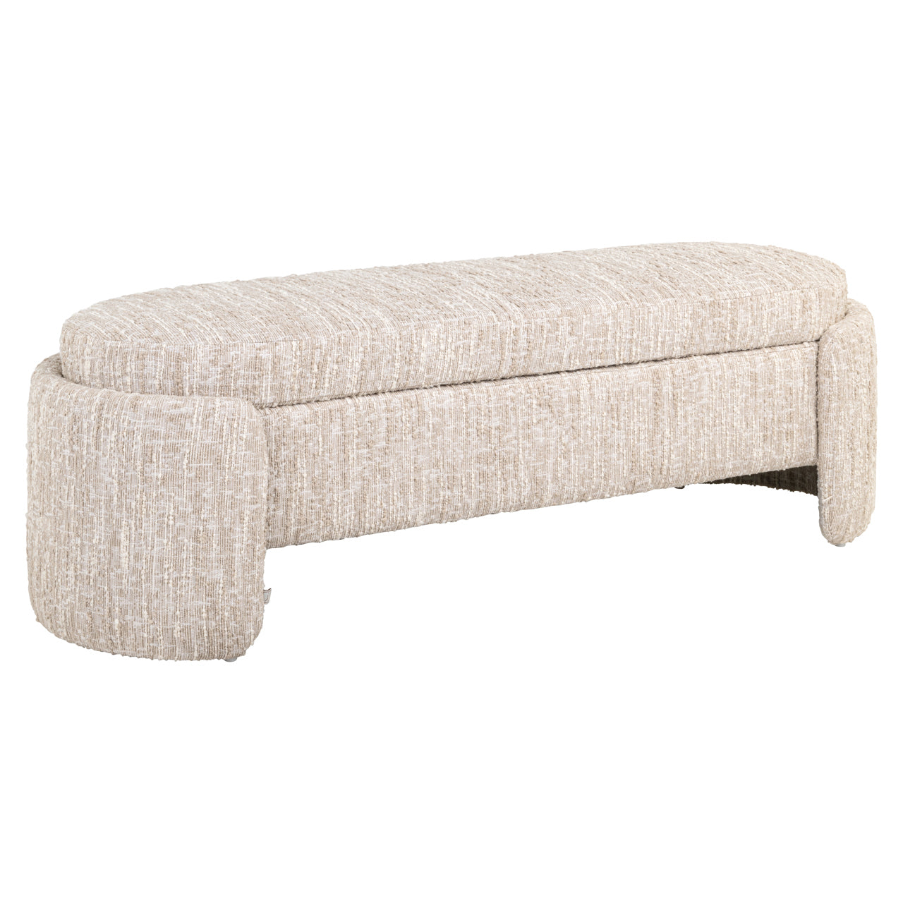 Ławka Kupidyn beżowa Angora ze schowkiem – Richmond Interiors