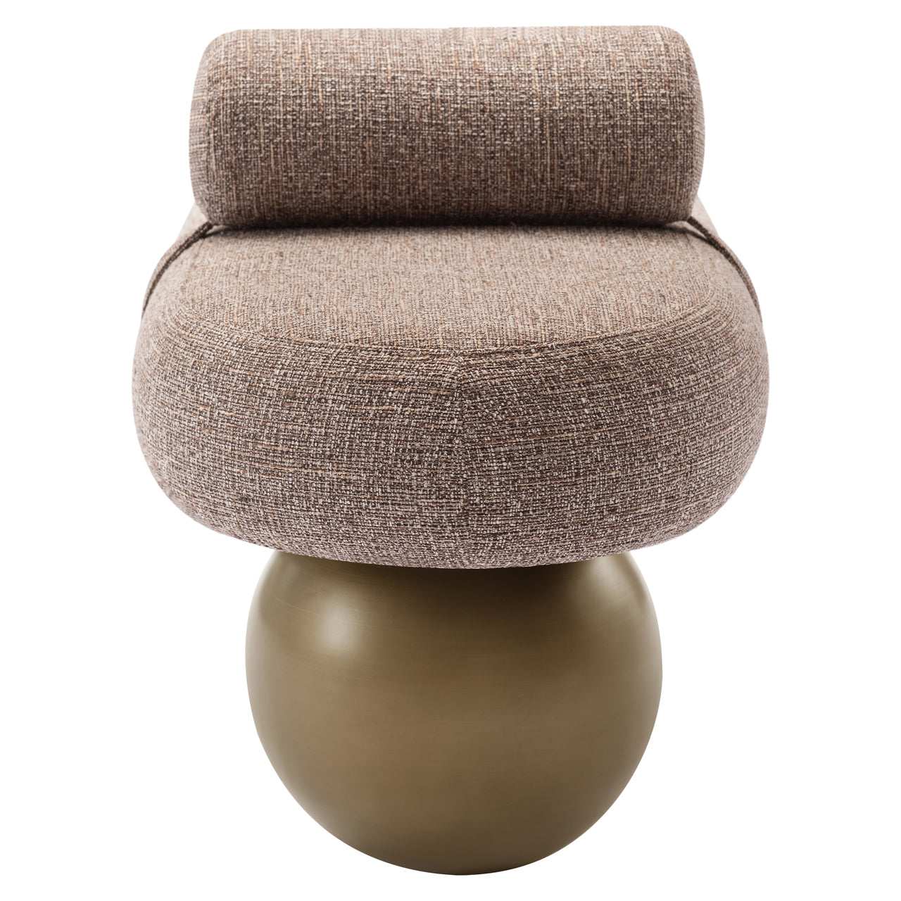 Ławka Alexander Jones brązowy tweed ognioodporny Geneva – Richmond Interiors
