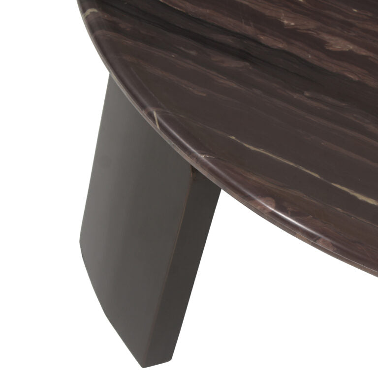 Stolik kawowy Menton bordowy – zestaw 2 szt. – Richmond Interiors