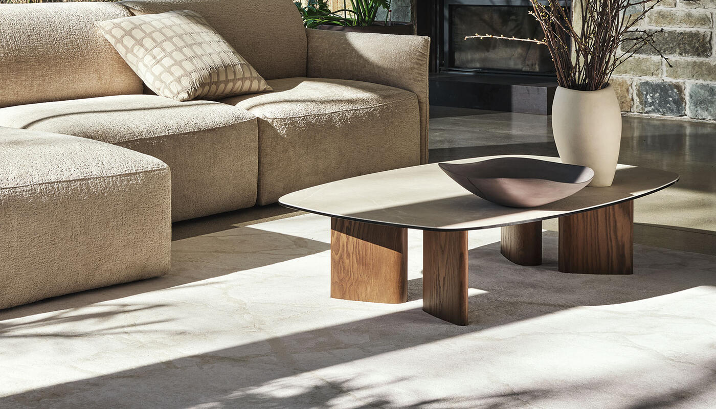 Stolik kawowy Sandy 130 × 80 cm, wysokość 38,5 cm Calligaris
