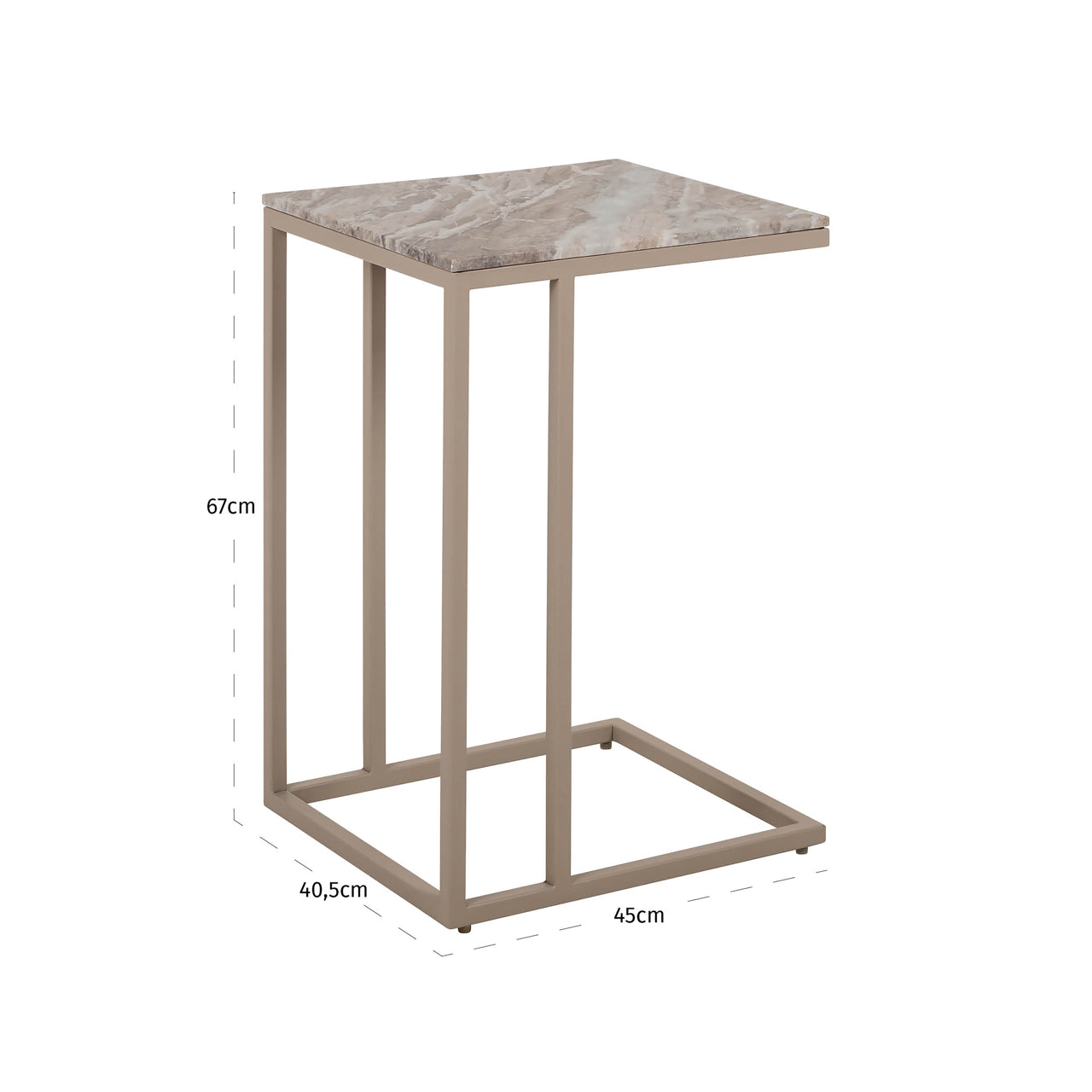 Stolik do sofy Fairfax 45 × 40 cm – zdjęcie 6