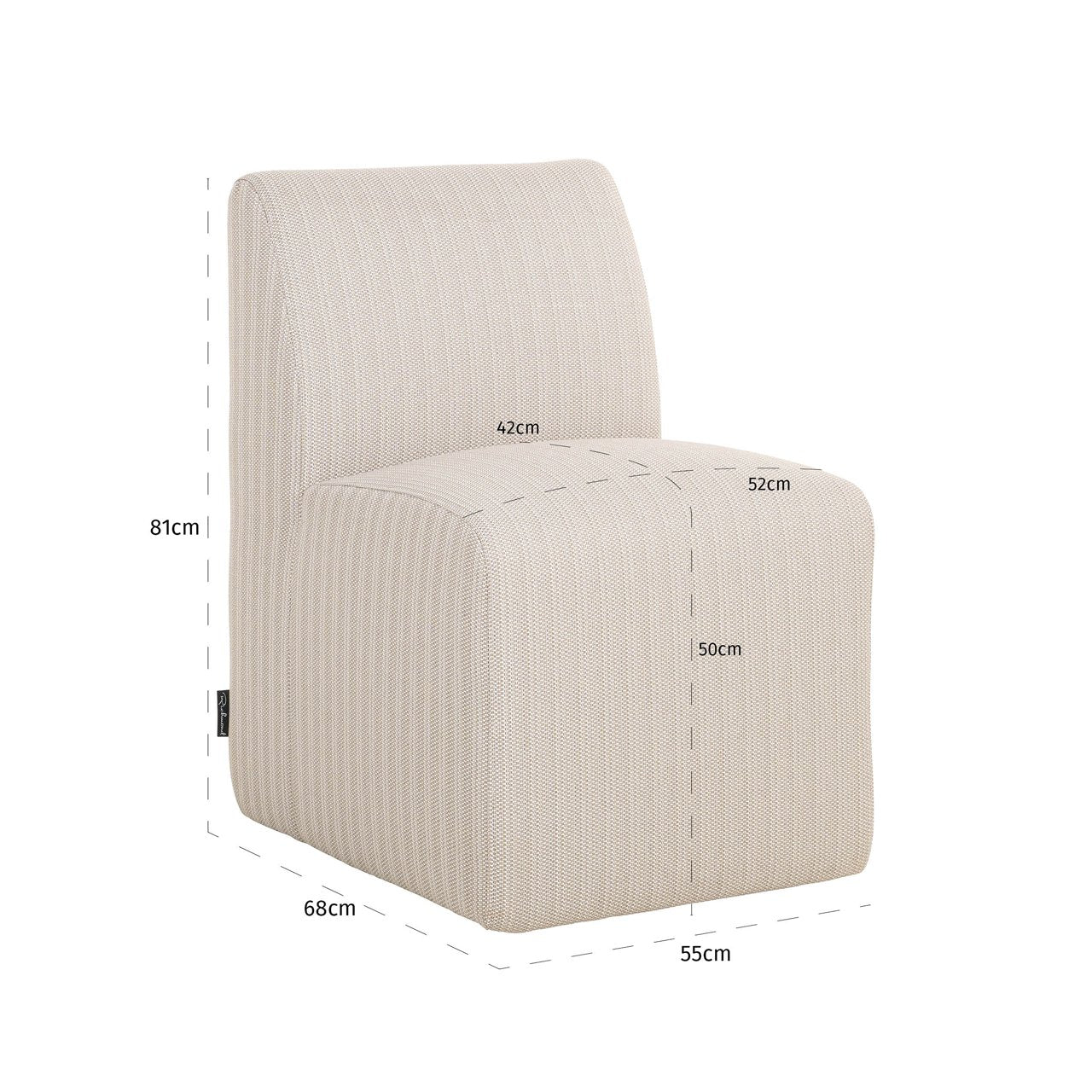 Krzesło ogrodowe Riva Beige