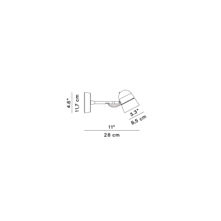 Counterbalance Spot – rysunek wymiarowy – Luceplan
