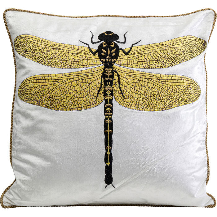 Poduszka dekoracyjna Glitter Dragonfly White