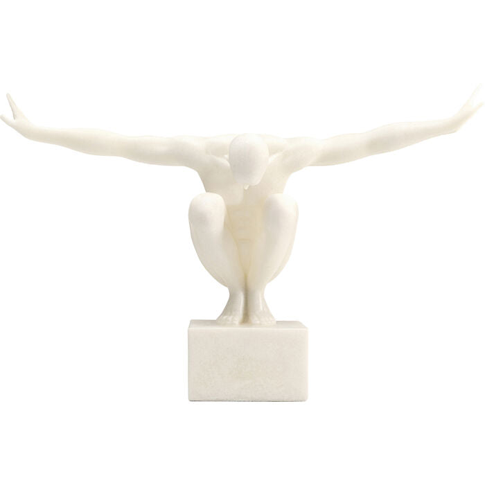 Athlet – dekoracyjna figurka biała