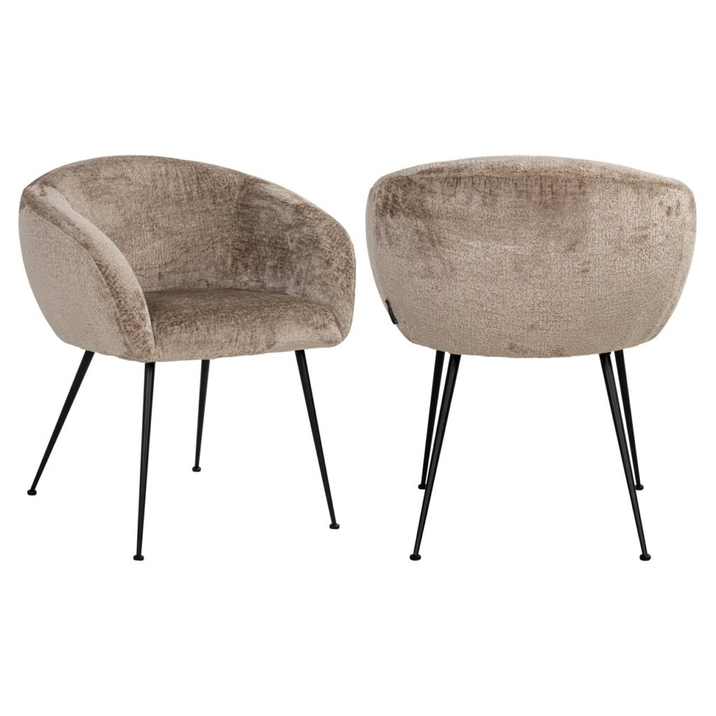Krzesło Ruby Taupe Chenille