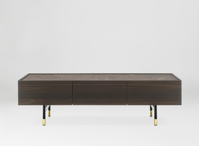 Komoda RTV Horizon 180 cm na cylindrycznej podstawie Calligaris