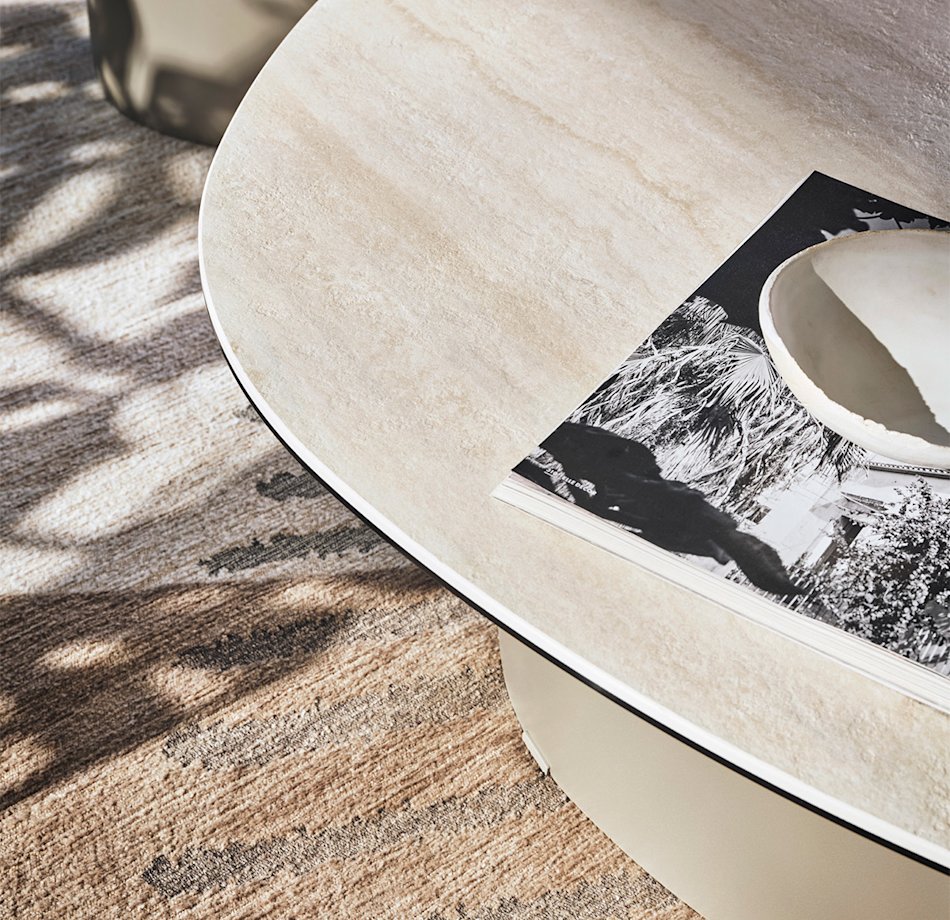 Stolik boczny Twins beżowy – Calligaris