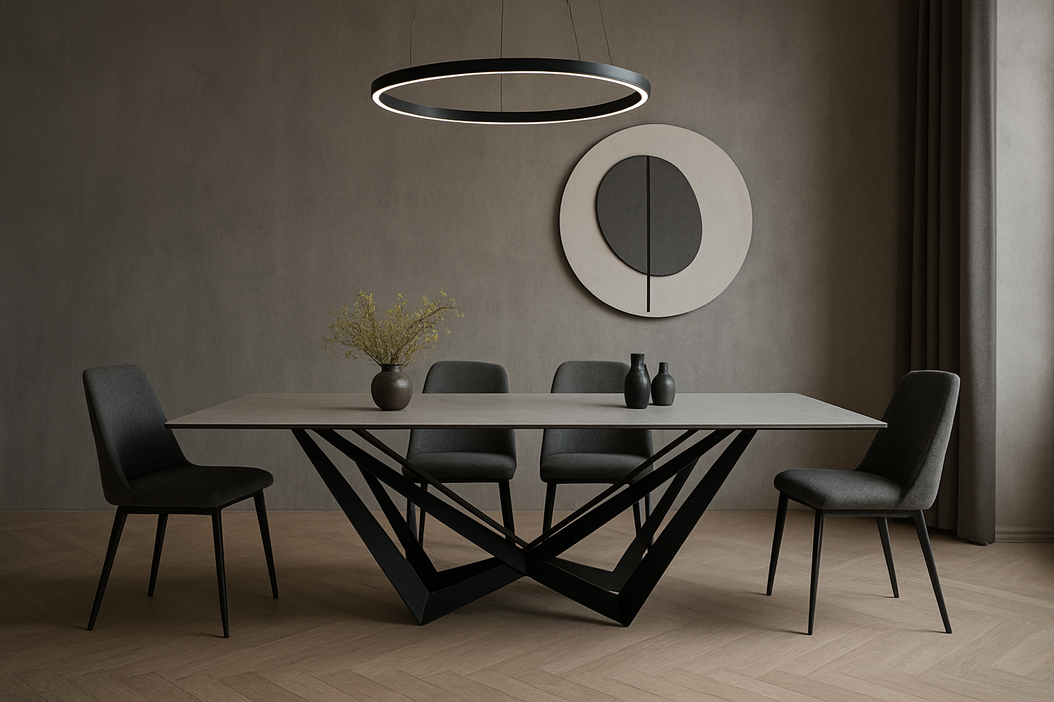 CANALETTO nowoczesny stół z blatem ze spieku kwarcowego