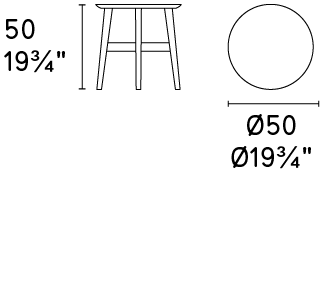 Stolik pomocniczy Abrey 50 cm Calligaris