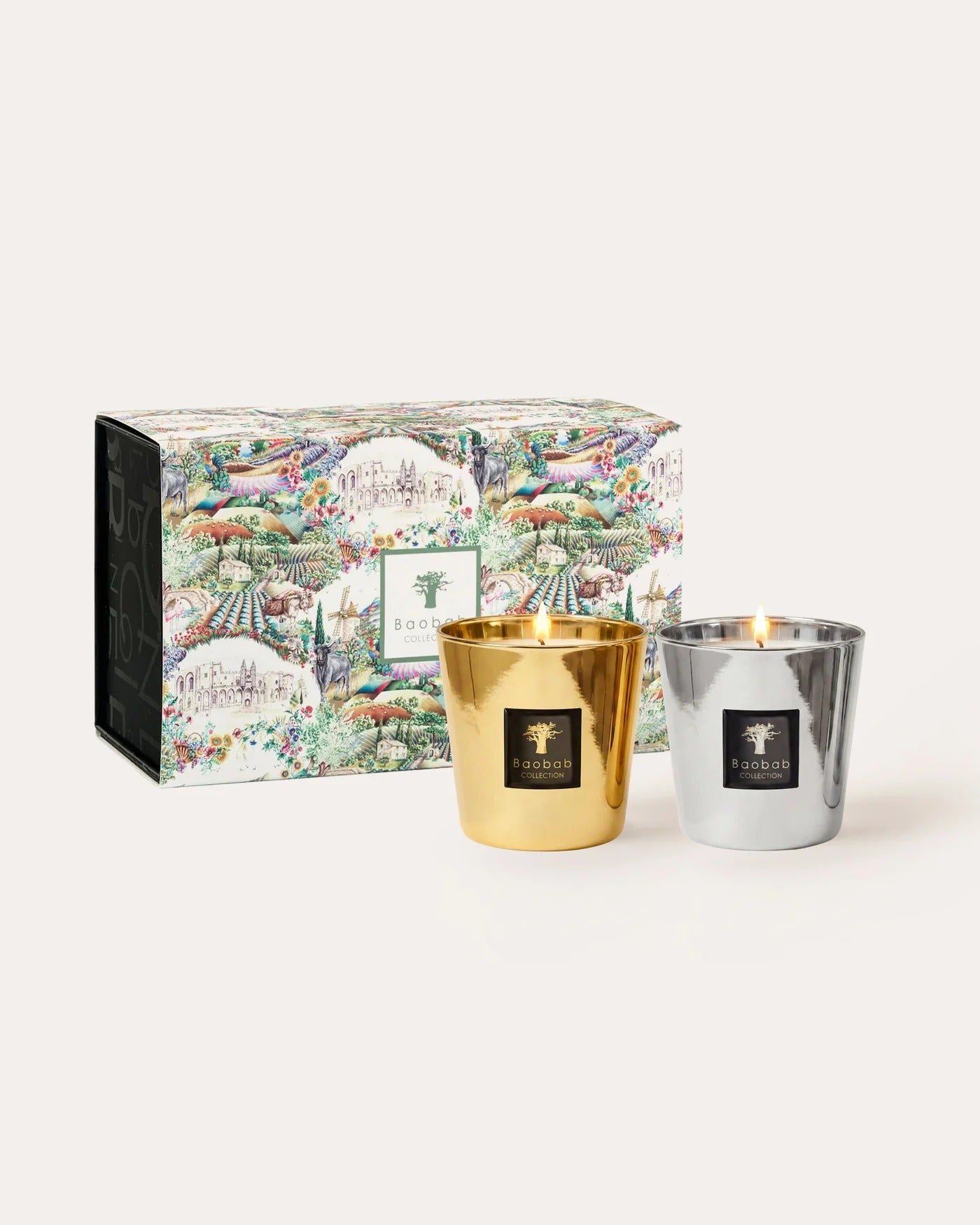 Duo Candles Les Exclusives Aurum – Platinum – zestaw świec Baobab Collection