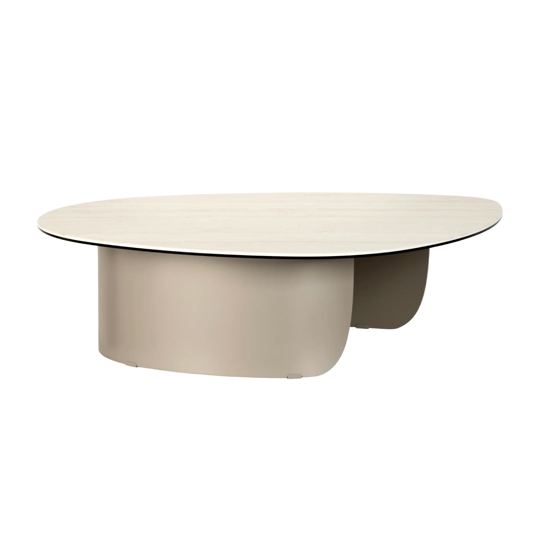 Stolik kawowy kremowy Twins – Calligaris