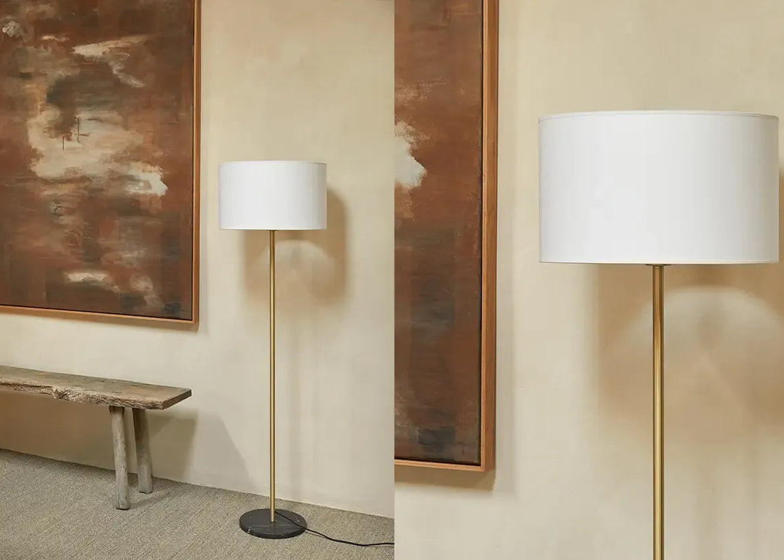 Hedra – lampa podłogowa z abażurem