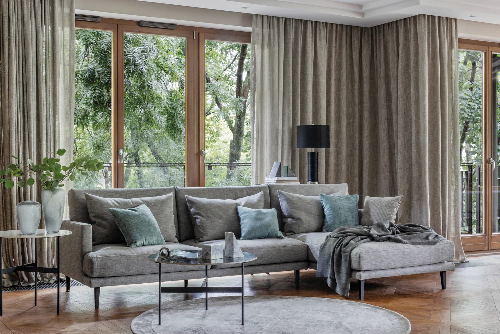 Dywan okrągły Tere Light Gray – Carpet Decor