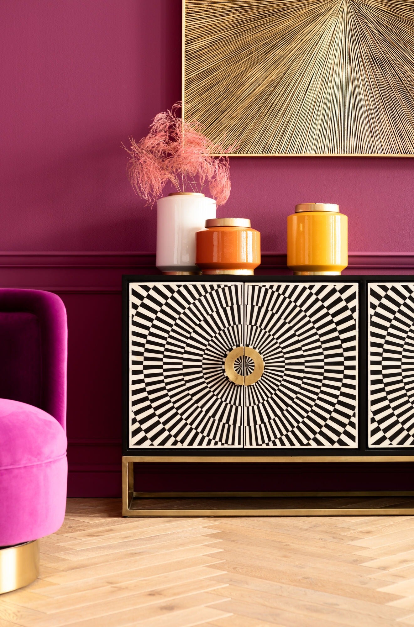 Dekoracja ścienna Illumino złota 120×120 – Kare Design