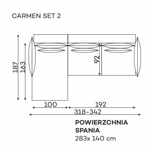 Carmen – narożnik modułowy, pozostałe konfiguracje – zdjęcie 22