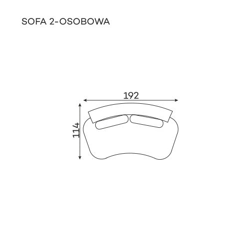 Domani – sofa 2-osobowa