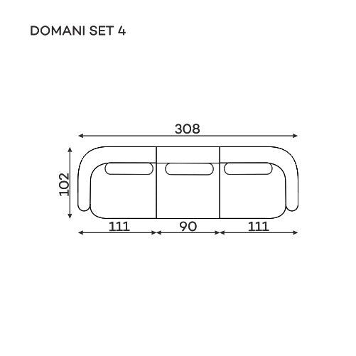 Domani – sofa modułowa Set 4 – zdjęcie 11