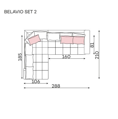 Belavio Set 2 – narożnik