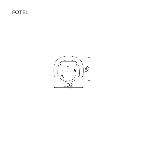 Fotel Domani obrotowy – zdjęcie 8