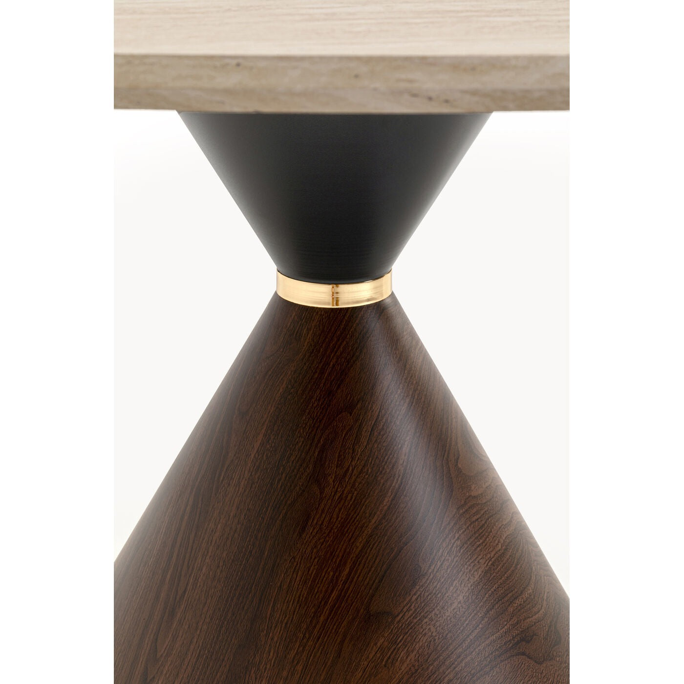 Cono Travertin Walnut Ø120 cm – stół jadalniany