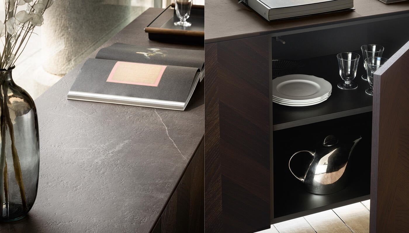 Komoda Intarsi 3-drzwiowa 181 cm Calligaris