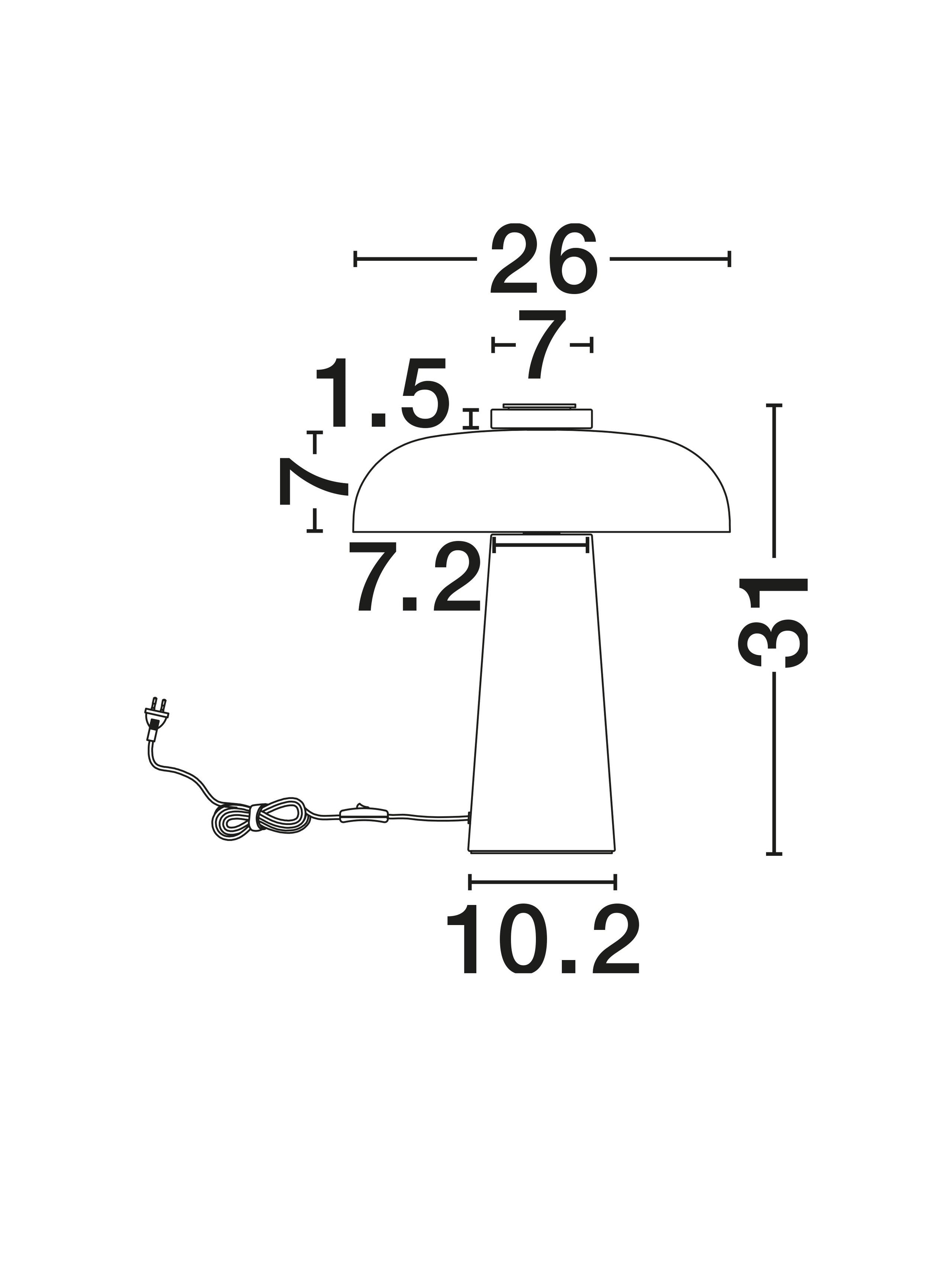 Lampa stołowa Lento – Nova Luce