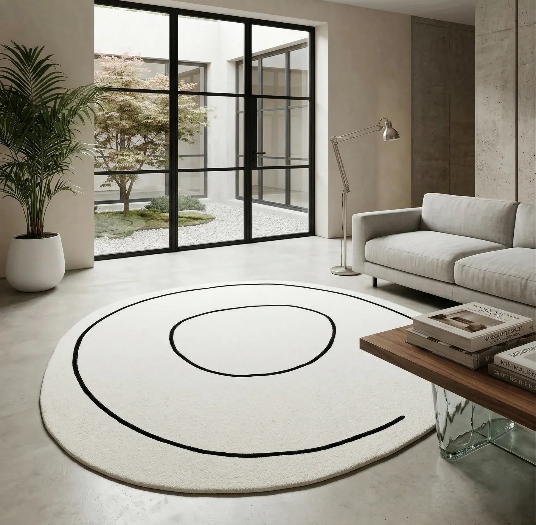 Dywan okrągły Loop Ivory – Carpet Decor