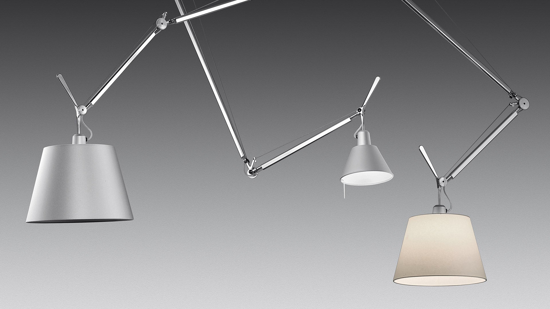 Tolomeo Decentrata – metalowa lampa wisząca