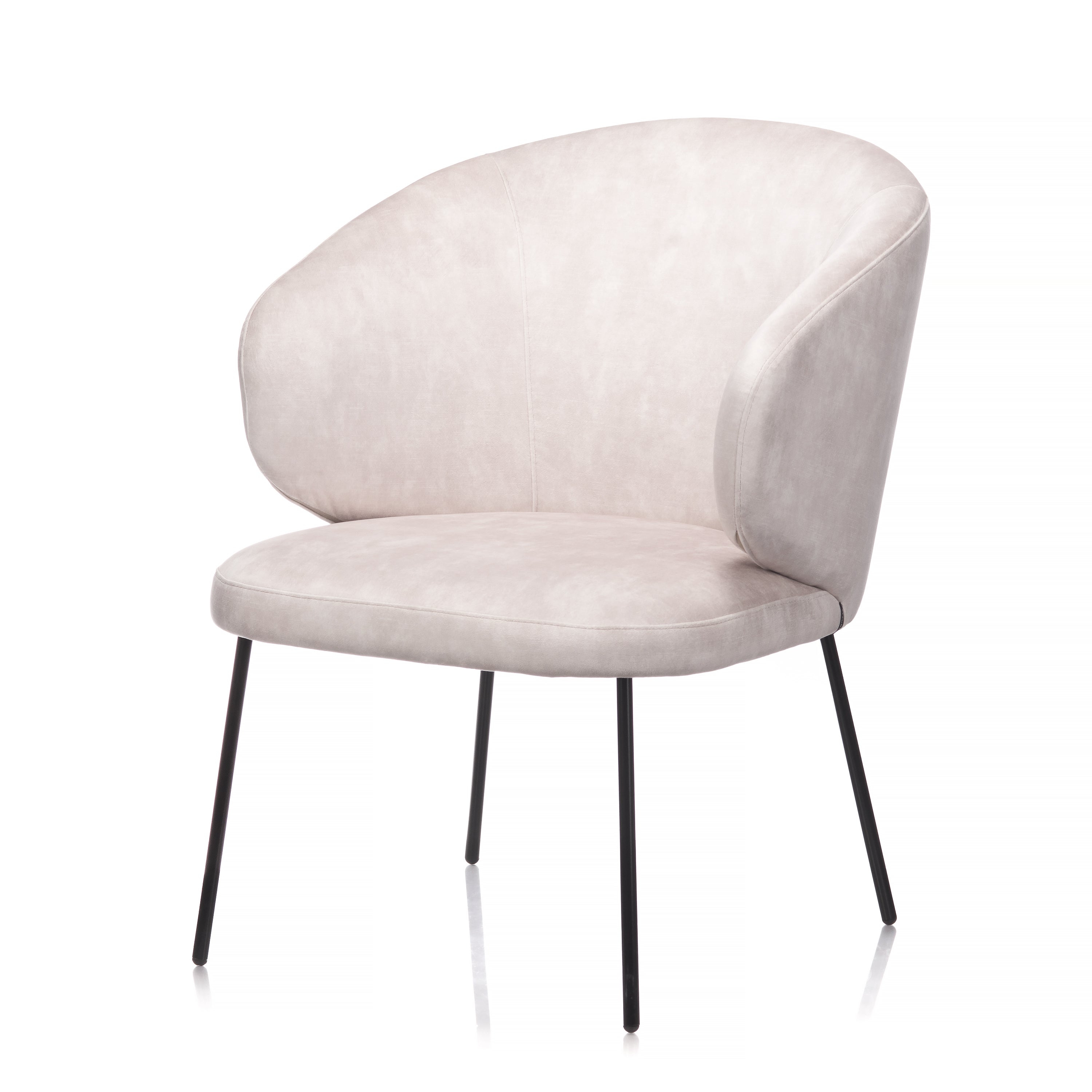 Stella club chair metal legs