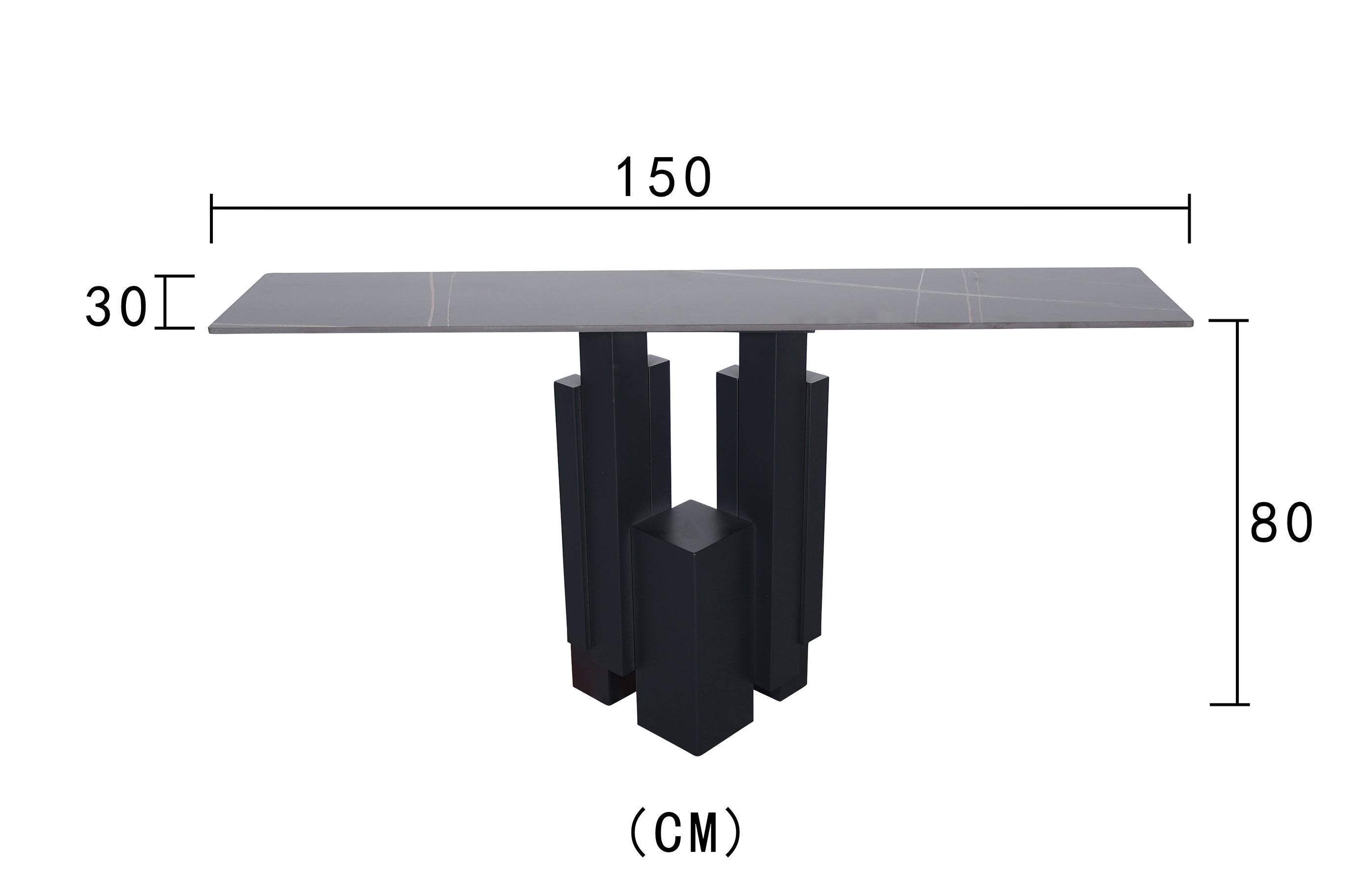 Konsola Modig 150 cm – czarna Livin Hill – zdjęcie 8