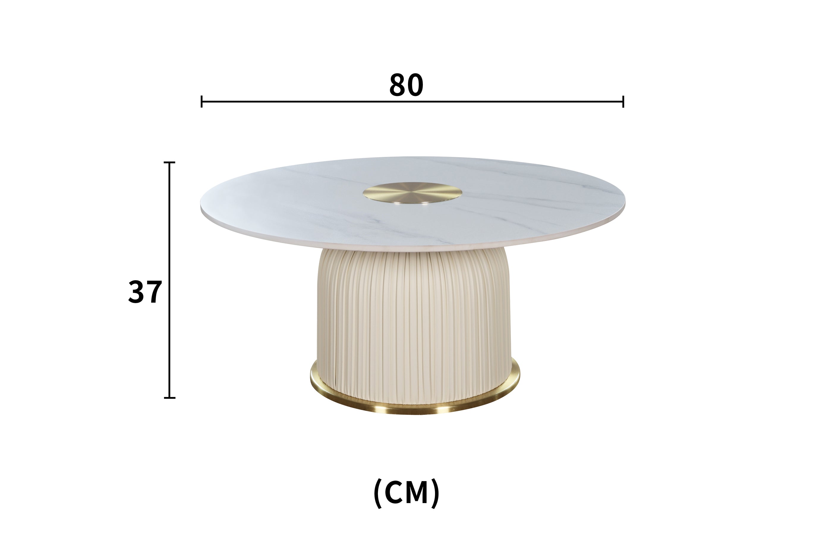 Stolik kawowy Modig 80 cm – biały Livin Hill – zdjęcie 9