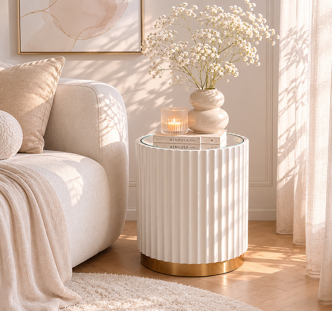 Stolik pomocniczy Stilig 45 cm z lustrzanym blatem Livin Hill – zdjęcie 3