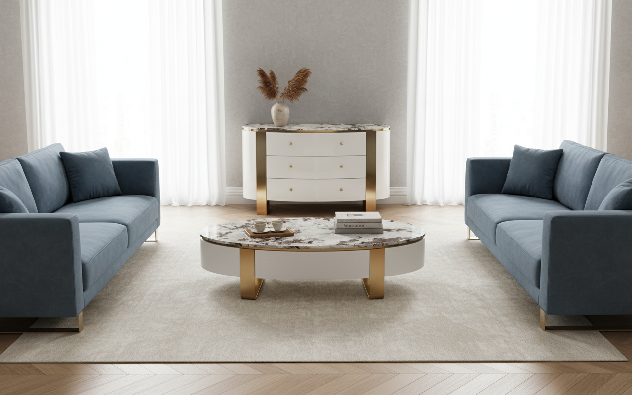 Stolik kawowy Stilig 150 × 80 cm Livin Hill – zdjęcie 12