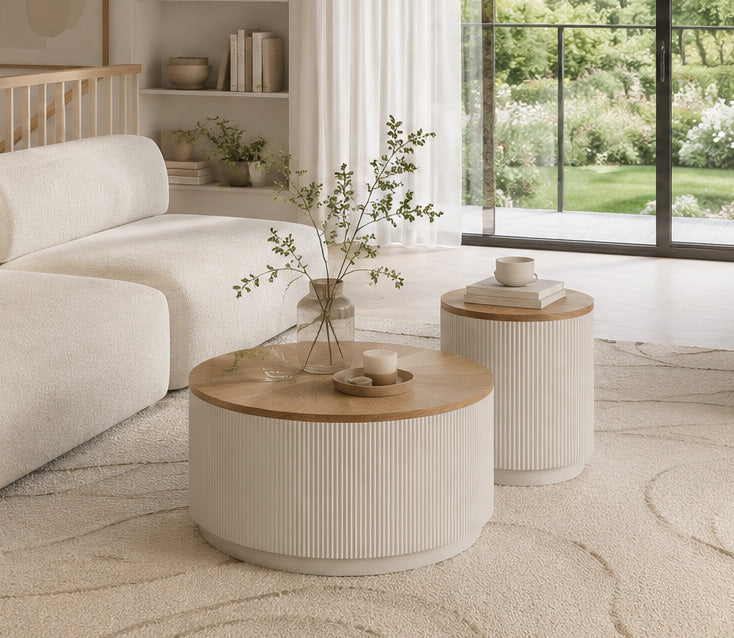 Zestaw stolików kawowych Stilig 80/40 cm Livin Hill – zdjęcie 2