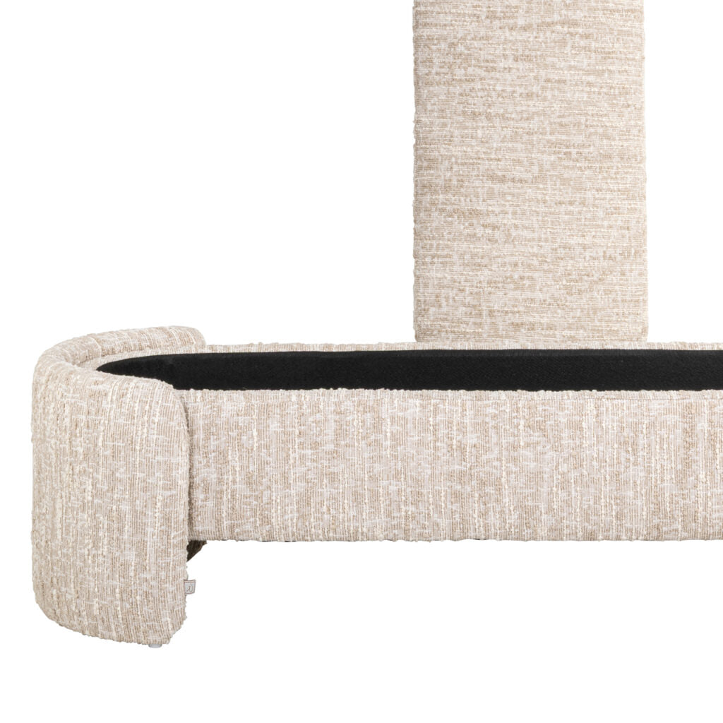 Ławka Kupidyn beżowa Angora ze schowkiem – Richmond Interiors