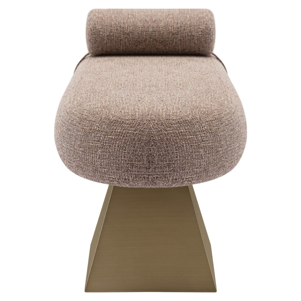 Ławka Alexander Jones brązowy tweed ognioodporny Geneva – Richmond Interiors