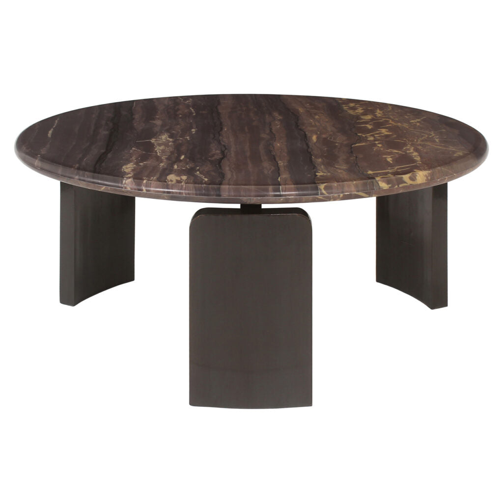 Stolik kawowy Menton bordowy – zestaw 2 szt. – Richmond Interiors