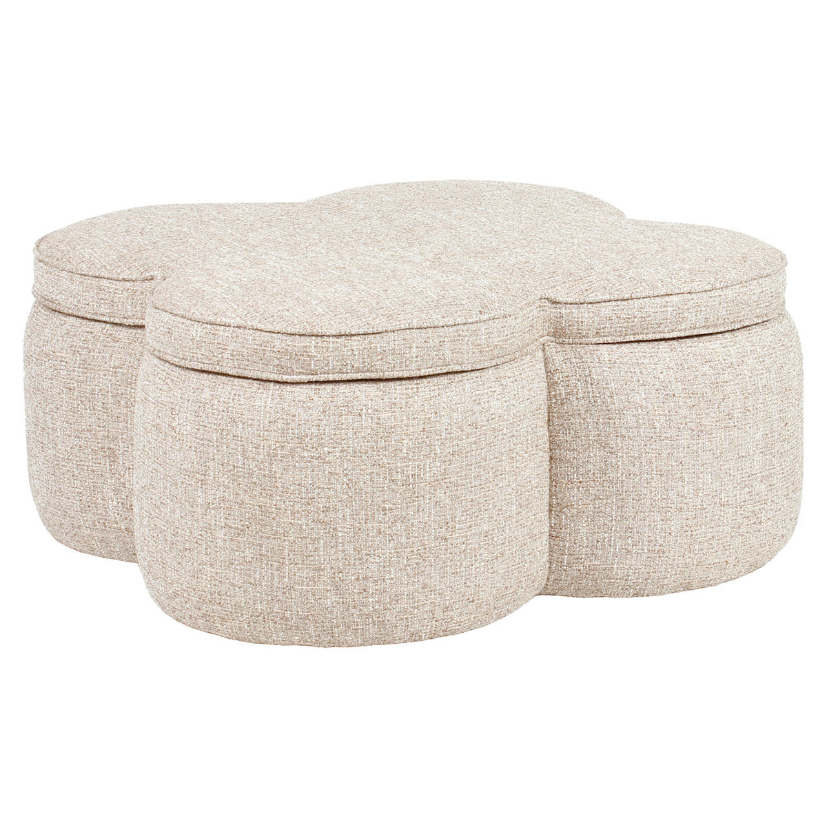 Corbeau Pouf & Footstool piaskowy tweed