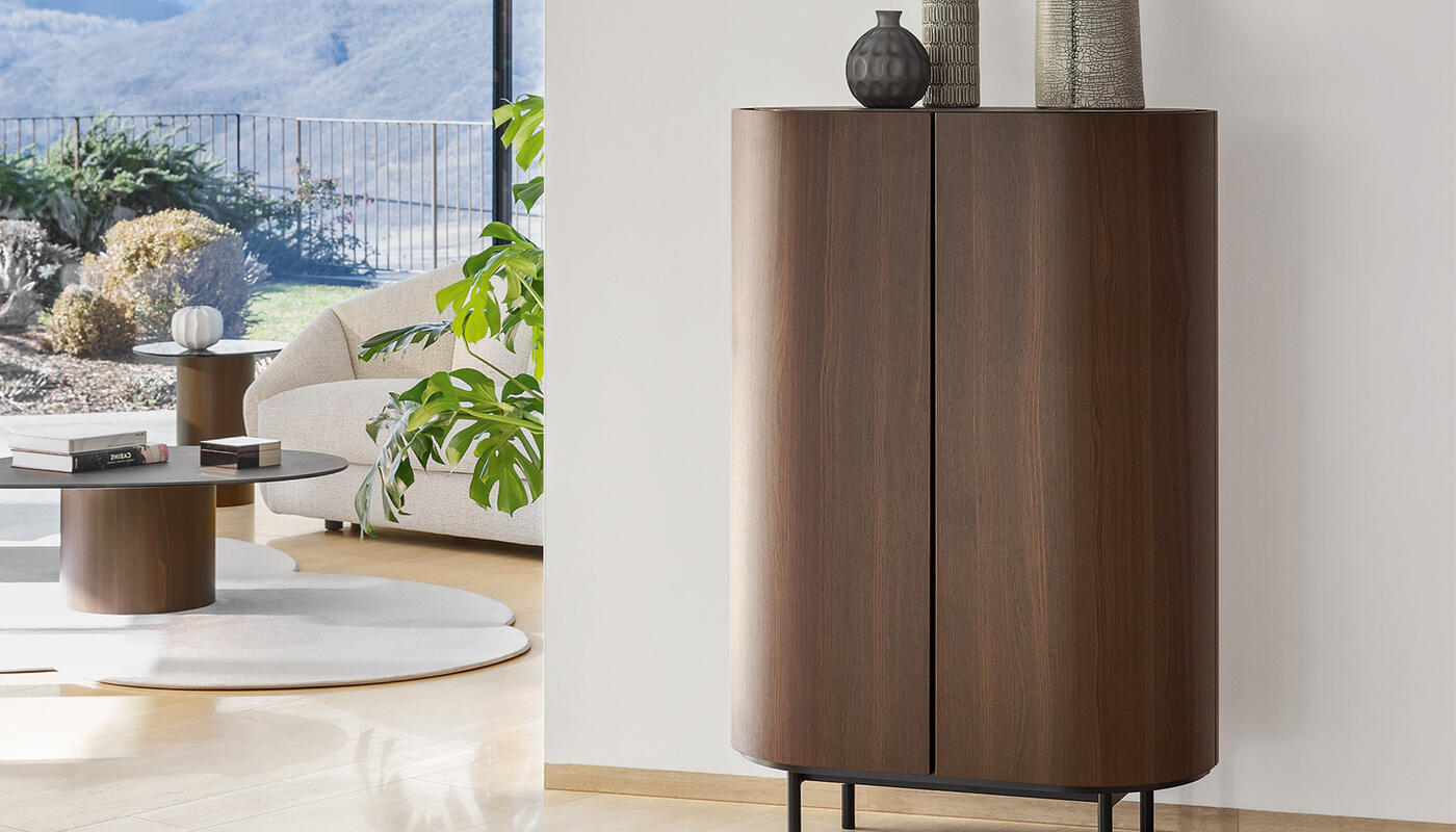 Komoda wysoka Lake 90 × 136 cm Calligaris