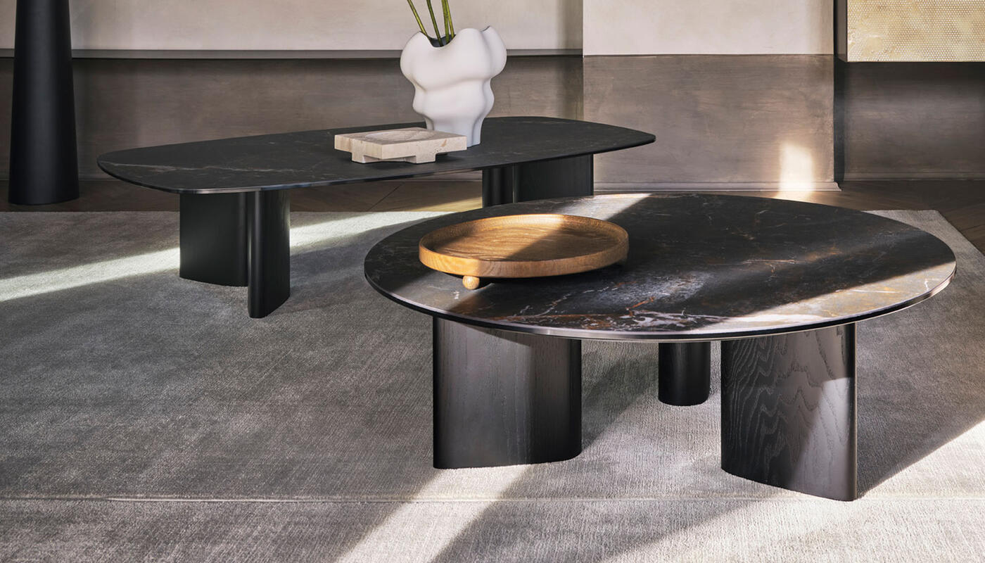 Stolik kawowy Sandy 90 × 90 cm, wysokość 38,5 cm Calligaris